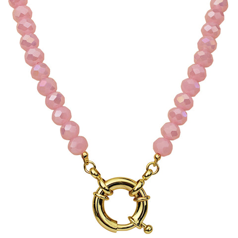 Crystalized 8mm Beaded Sailor Clasp Charm 18