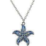 Magical Starfish Necklace (Sterling Silvertone)