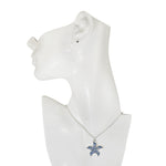 Magical Starfish Necklace (Sterling Silvertone)