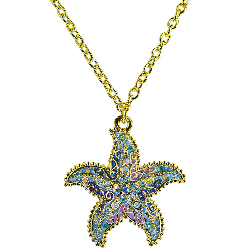 Magical Starfish Necklace (Goldtone)
