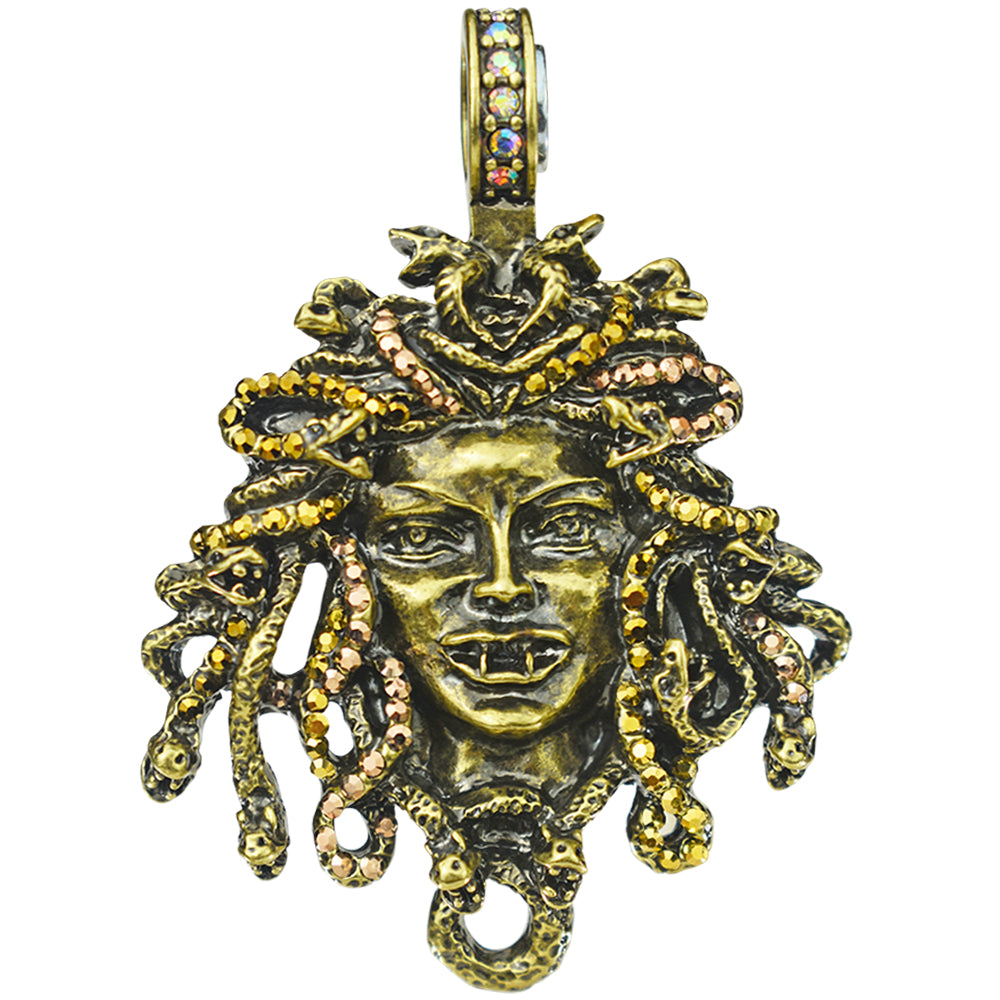 Crystal Vampire Medusa Magnetic Enhancer (Brass Ox) – Kirks Folly