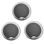 Autumn Sweetheart Seaview Moon Set of 3 Magnets (Sterling Silvertone)