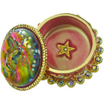 Venus Seaview Moon 35mm Starlight Trinket Box (Goldtone/Mystic Iridis)