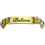 Believe In The Magic Crystal Bracelet (Goldtone)