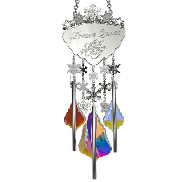 Dream Queen Crystal Wonder Wind Chime (Sterling Silvertone) – Kirks Folly