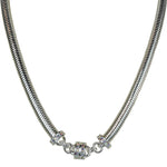 Snake Chain 18" Magnetic Interchangeable Necklace (Sterling Silvertone)