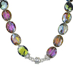 Empress Petite Oval Magnetic Interchangeable Necklace (Sterling Silvertone)