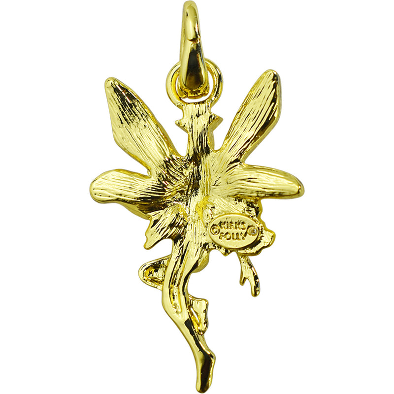 Queen Of The Fairies Open Ring Charm (Goldtone)