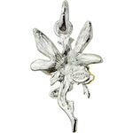 Queen Of The Fairies Open Ring Charm (Sterling Silvertone)