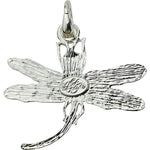 45th Anniversary Special Dragonfly Dream Open Ring Charm with Necklace (Sterling Silvertone)
