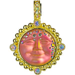 Mystic Goddess Seaview Moon 18mm Magnetic Enhancer (Goldtone/Mystic Iridis)