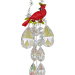 Cardinal Memories Crystal Ornament (Sterling Silvertone)