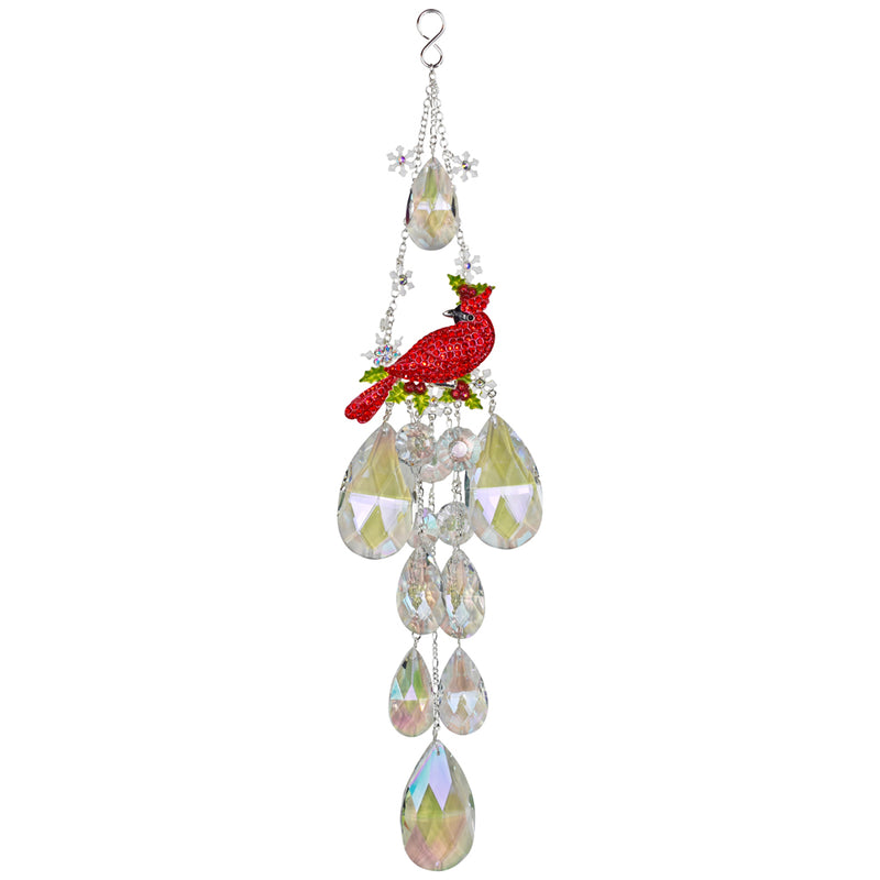 Cardinal Memories Crystal Ornament (Sterling Silvertone)