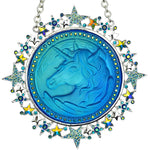 Starlight Galaxy Mystic Cloudwalker Ornament (Sterling Silvertone/Mystic Blue Sphinx)