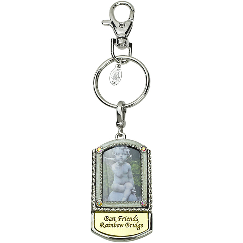 Bridge Shape Key Chain Rainbow Bridge Key Chain Charmer with Free Necklace (Mixed Plate ...