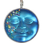 Mystic Fairy Seaview Moon 50mm Magnetic Enhancer (Sterling Silvertone/Mystic Blue Sphinx)