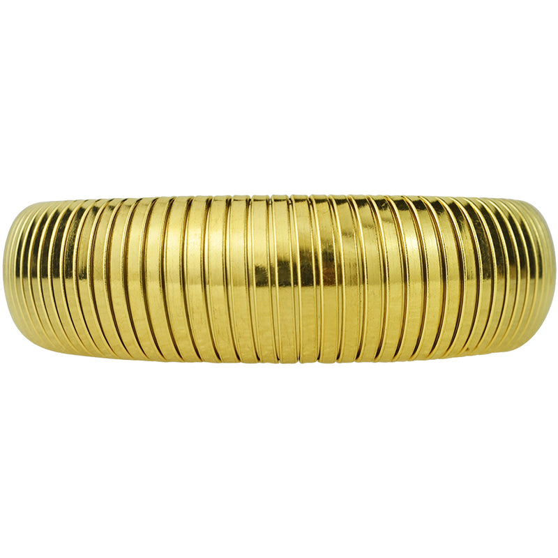 Omega Cobra Stretch Bracelet (Goldtone)