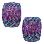 Oh La La Hoop Pierced Earrings (Goldtone/Purple Sphinx)