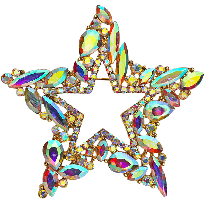 Starlight Pin (Goldtone/Crystal Ice)