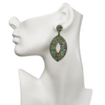 Queen of the Nile Emerald and Diamond Earrings