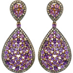 Royal Countess Diamond and Amethyst Earrings