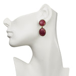 Ruby and Diamond Goddess Earring