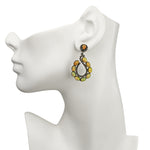 Mystical Opal and Diamond Earrings