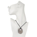 Divine Diamond Sparkle Adjustable Leather Necklace