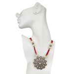 The Queens Ruby and Pearl Fleurette Necklace