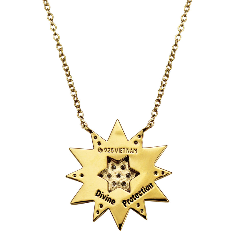 Stardust Diamond Divine Protection Diamond Necklace (14K Gold