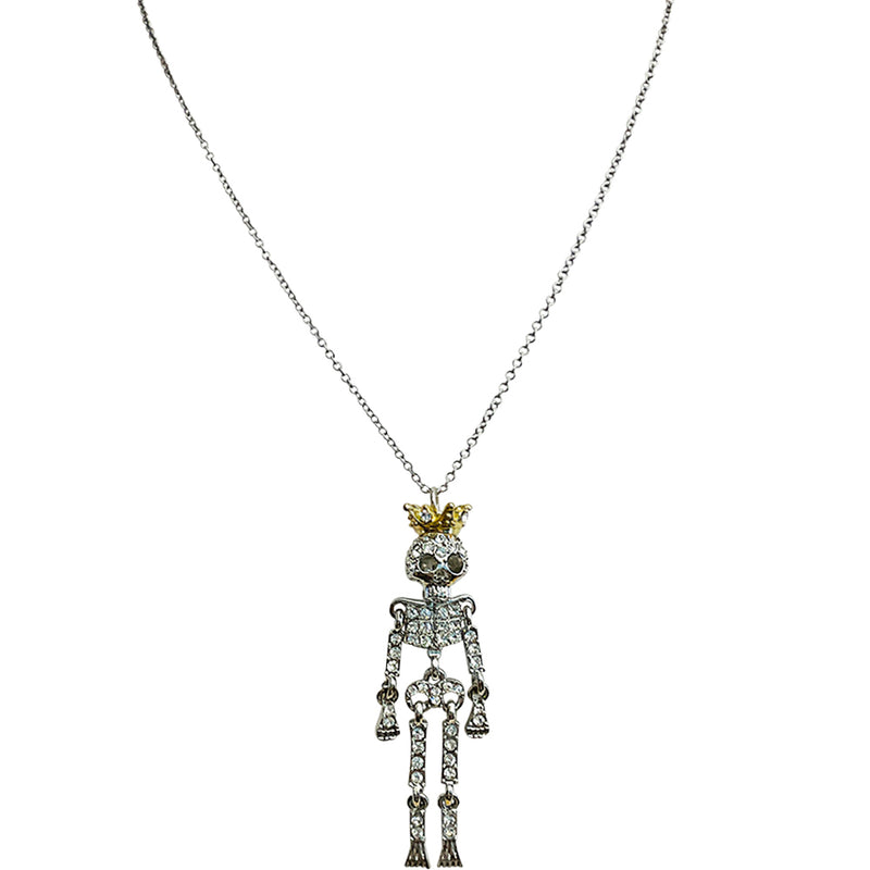 Skeleton Queen Necklace (Silvertone)