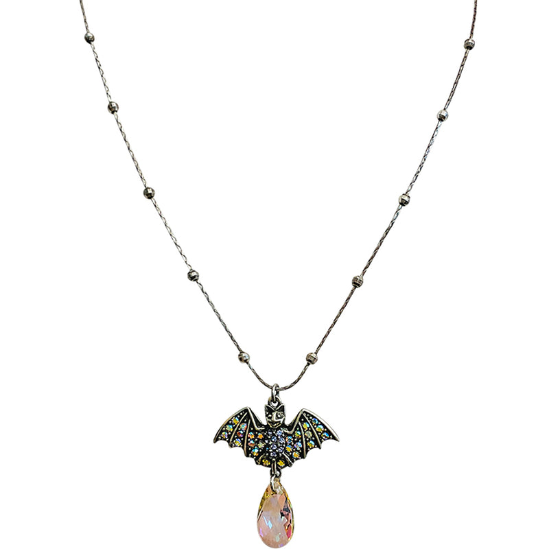 "One Of A Kind" Baby Belinda Bat Necklace (Silver Ox)