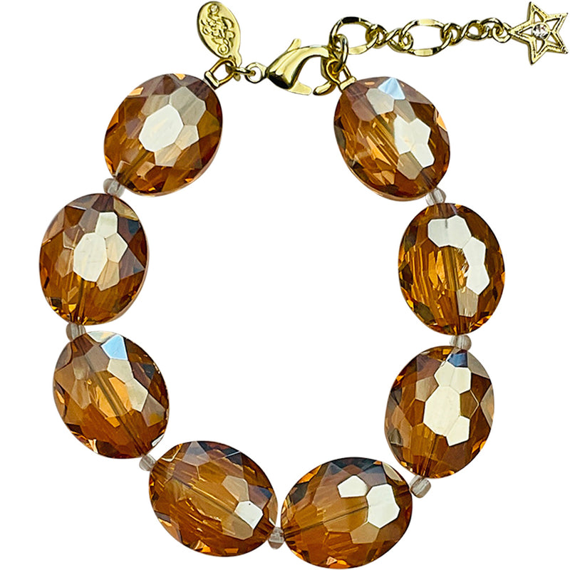 "One Of A Kind" Empress Oval Chain Bracelet (Goldtone)