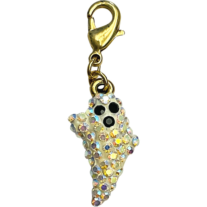 Boo Baby Ghost Lobster Claw Charm (Goldtone)