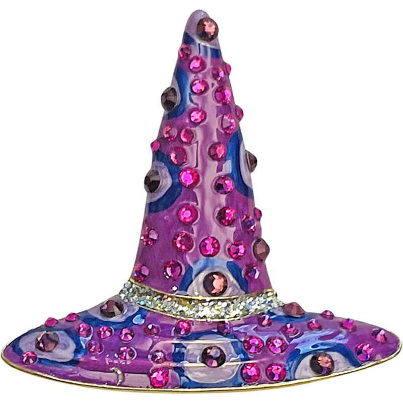 "One Of A Kind" Endora Purple Passion Witch Hat (Goldtone)