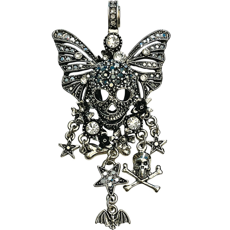 "One Of A Kind"  Warrior Skull Magnetic Enhancer (Silver Ox)