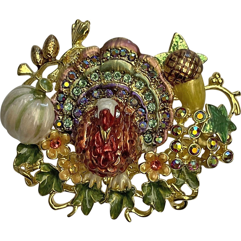 Turkey Time in Pendant (Goldtone)