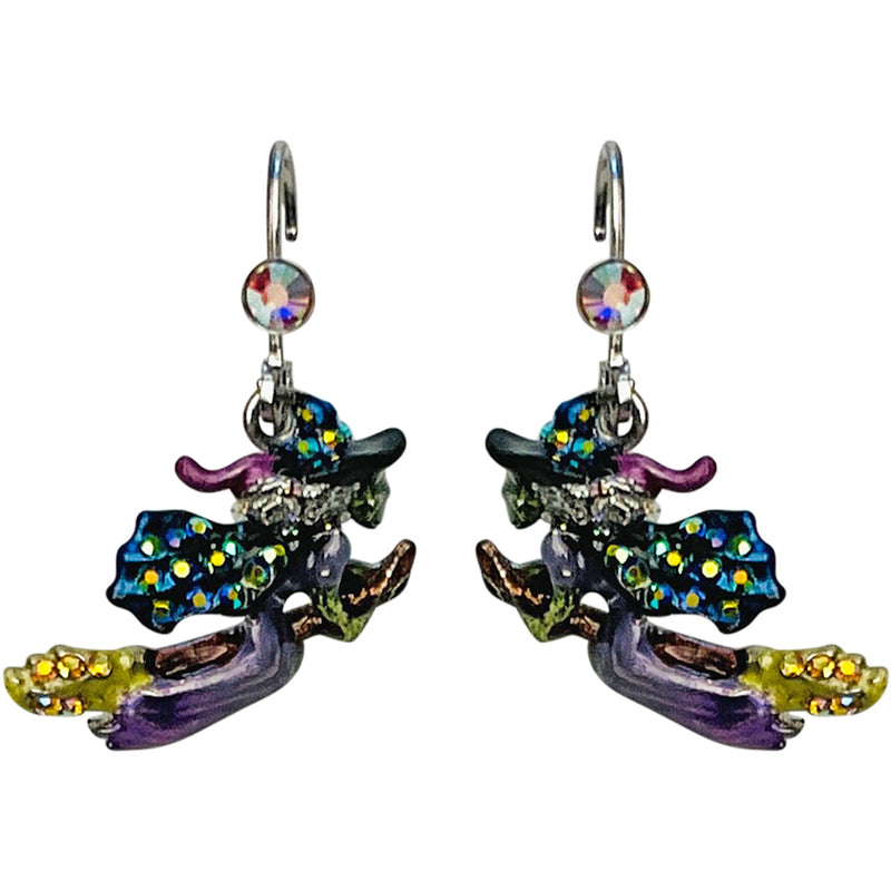 "One Of A Kind" Witch Of The West Leverback Earrings (Silvertone)
