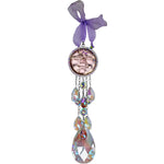 "One Of A Kind" Goddess Supreme Seaview Moon Ornament (Silvertone/Purple)