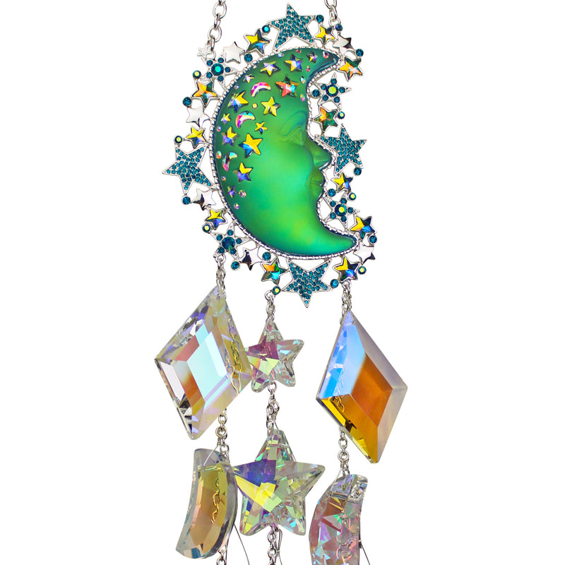 Empress Seaview Moon Starshine Wind Chime (Sterling Silvertone)
