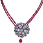 Ruby Goddess Diamond Fleurette Necklace