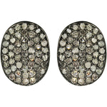 Twilight Mist Diamond Oval Earrings
