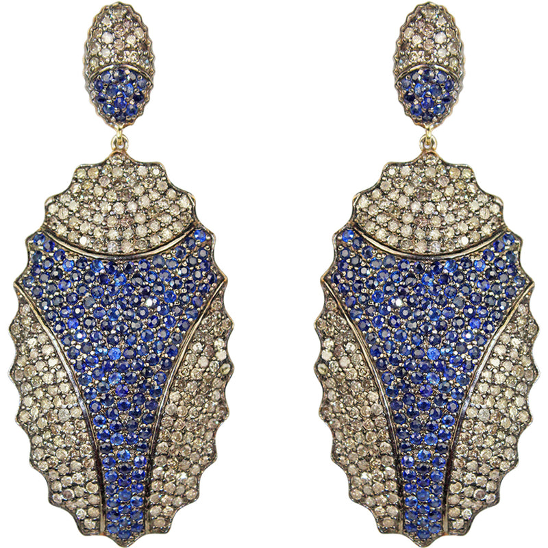 The Queens Sapphire and Diamond Earrings