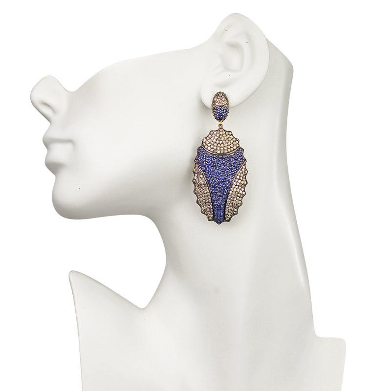 The Queens Sapphire and Diamond Earrings