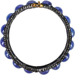 Tanzania Diamond and Tanzanite Eternity Bangle Bracelet