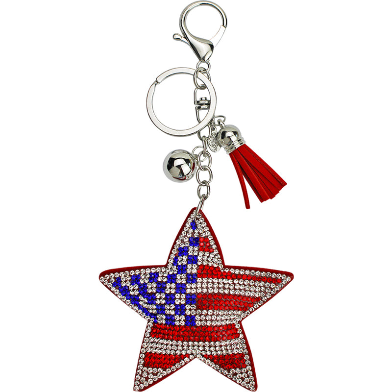 Fairyland Freedom Star Keychain Charmer (Silvertone)