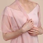Twilight Garden Sheer Crystal Scarf (Pixie Pink)