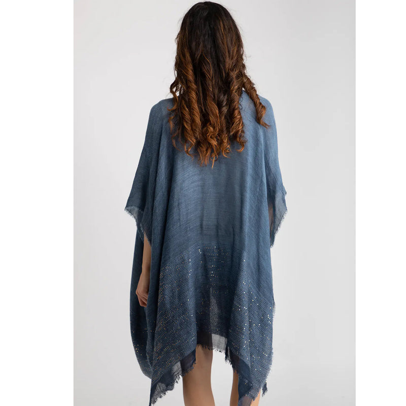 Fringed Sequin Fairy Robe (Navy Blue)