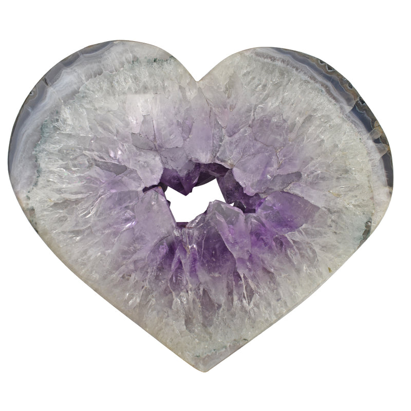 True Love Amethyst Crystal Heart Gemstone