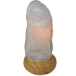 Fairyland Quartz Crystal Lamp With Wood Base